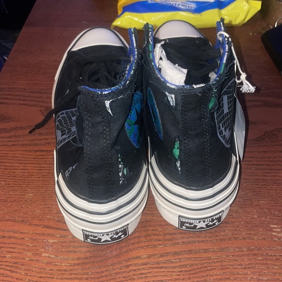 Converse Chuck 70 Hacked Heel High Tear Away Black Blue Mens Size 10 - Picture 2 of 2